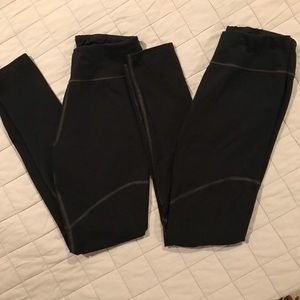 Two pair paneled PACT ORGANIC leggings